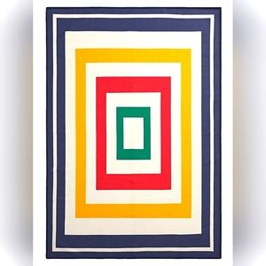 HBC StripesMultistripe Frame Outdoor Rug 5x7